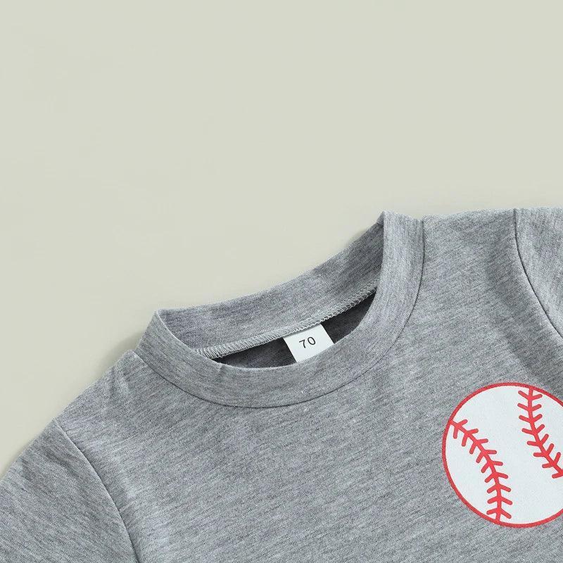 baseball park kids outfit - basil boutique