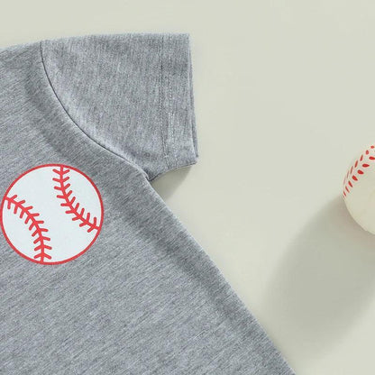 baseball park kids outfit - basil boutique