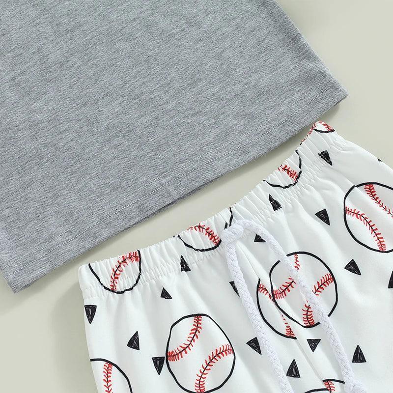 baseball park kids outfit - basil boutique