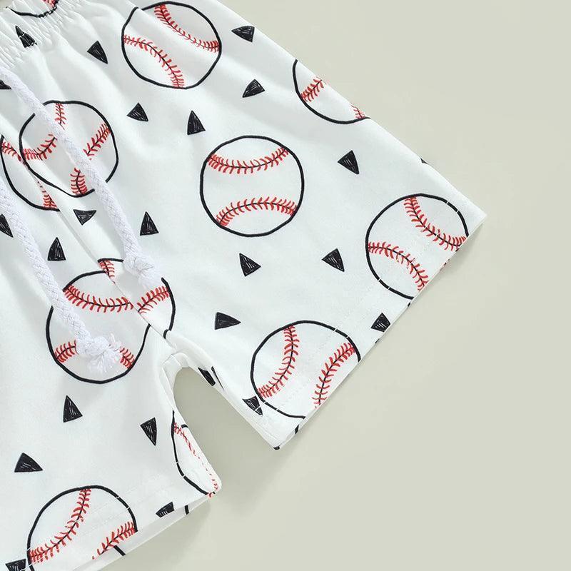 baseball park kids outfit - basil boutique