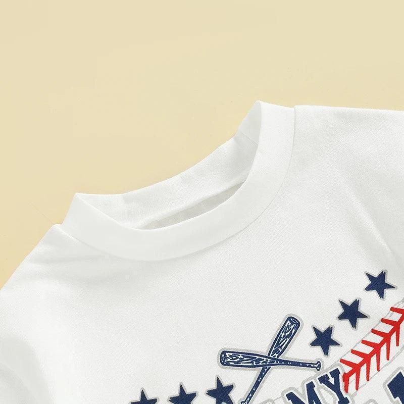 baseball vibes onesies - basil boutique