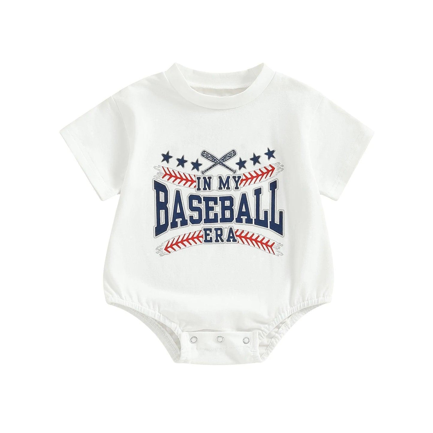 baseball vibes onesies - basil boutique