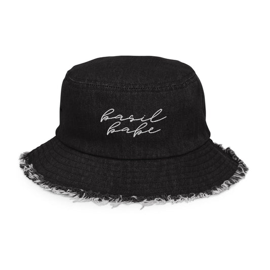 basil babe denim bucket hat - basil boutique