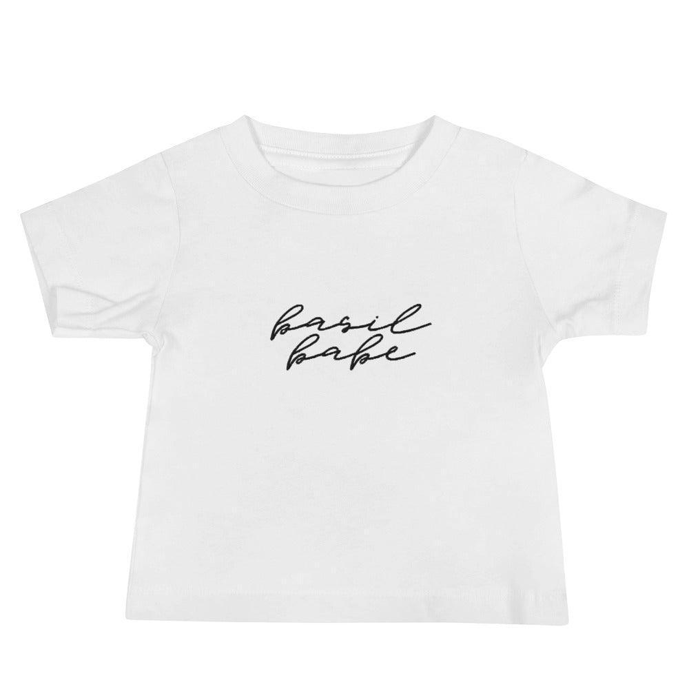 basil babe embroidered kids t-shirt - basil boutique