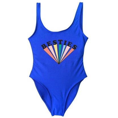 bestie + wifey starburst one-piece swimsuit - basil boutique