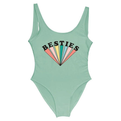 bestie + wifey starburst one-piece swimsuit - basil boutique