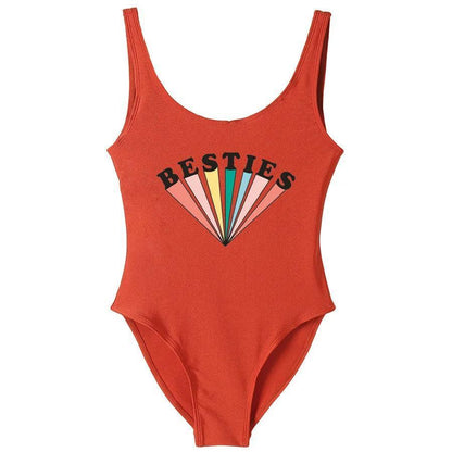 bestie + wifey starburst one-piece swimsuit - basil boutique