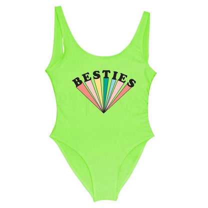 bestie + wifey starburst one-piece swimsuit - basil boutique