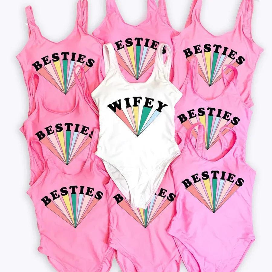 bestie + wifey starburst swimsuit - basil boutique