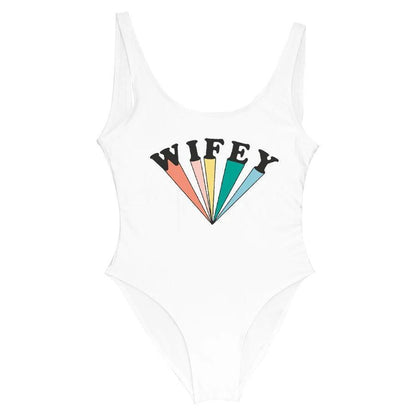 bestie + wifey starburst one-piece swimsuit - basil boutique