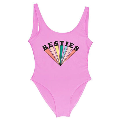 bestie + wifey starburst one-piece swimsuit - basil boutique