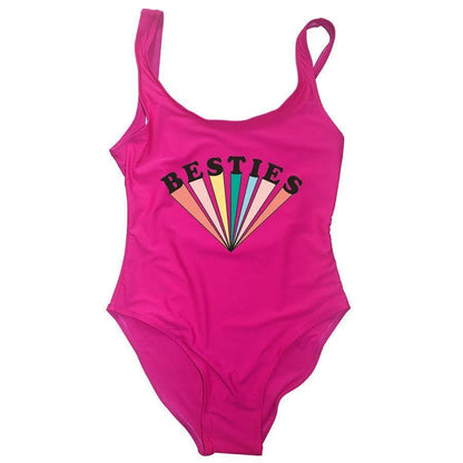 bestie + wifey starburst one-piece swimsuit - basil boutique