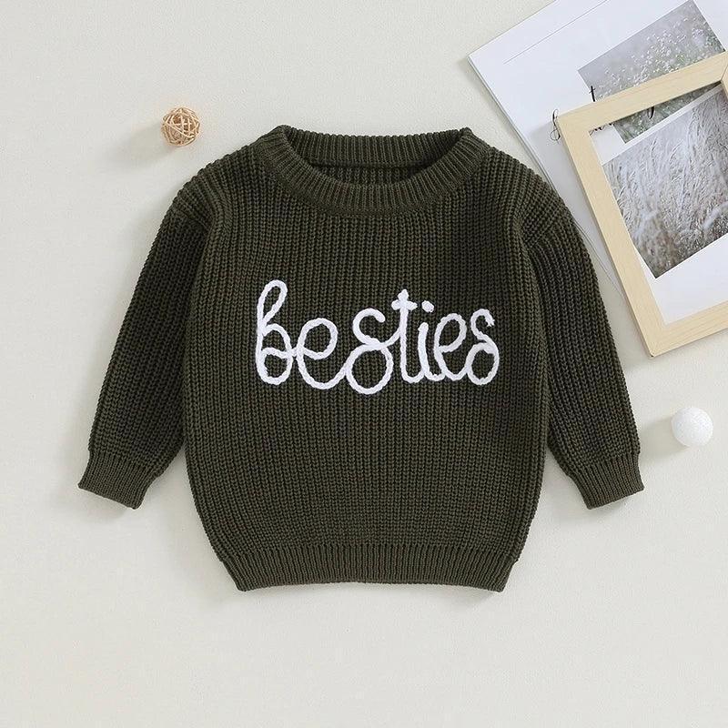 besties kids crew sweatshirt - basil boutique