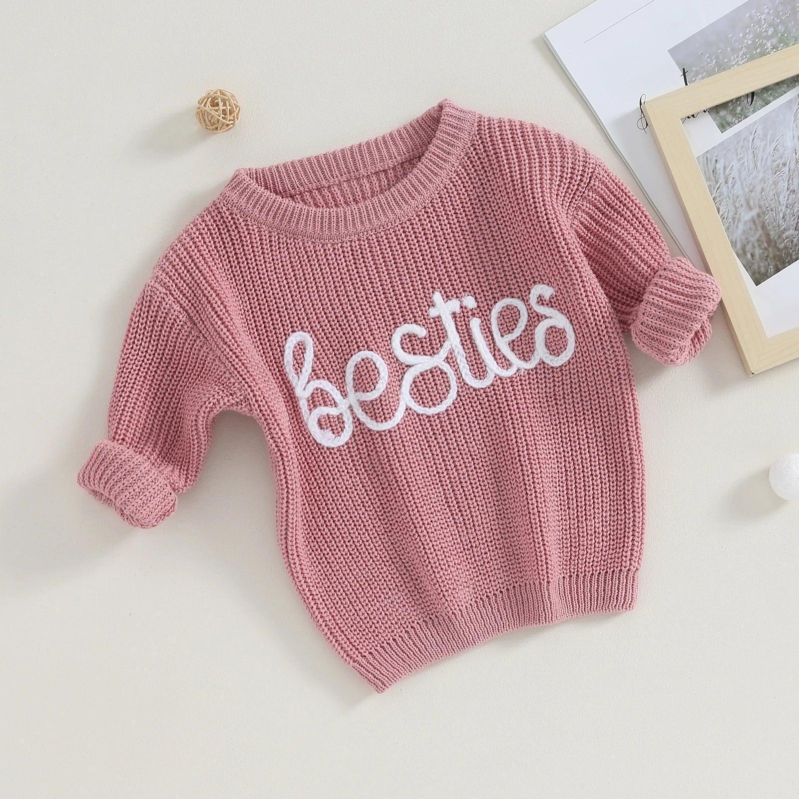 besties kids crew sweatshirt - basil boutique