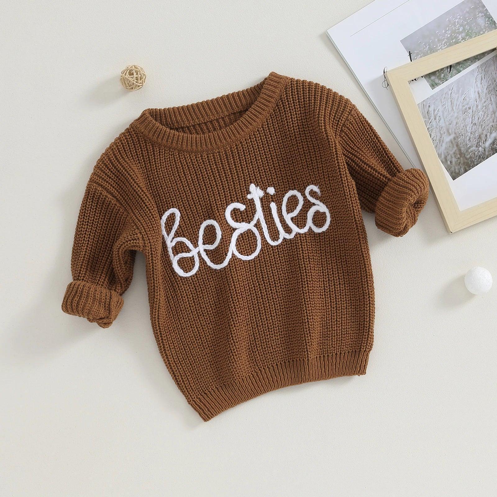 besties kids crew sweatshirt - basil boutique