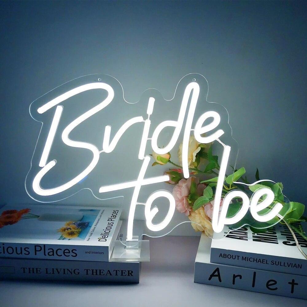 better together + bride-to-be neon sign - basil boutique