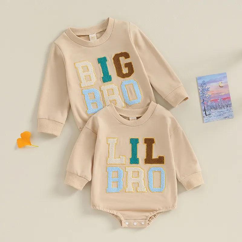 big + lil bro patch matching set - basil boutique