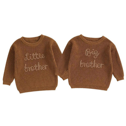 big + little brother autumn sweater - basil boutique