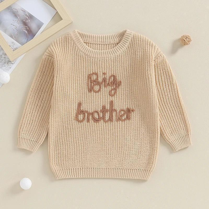 big + little brother autumn sweater - basil boutique