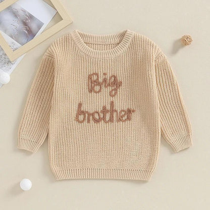 big + little brother autumn sweater - basil boutique