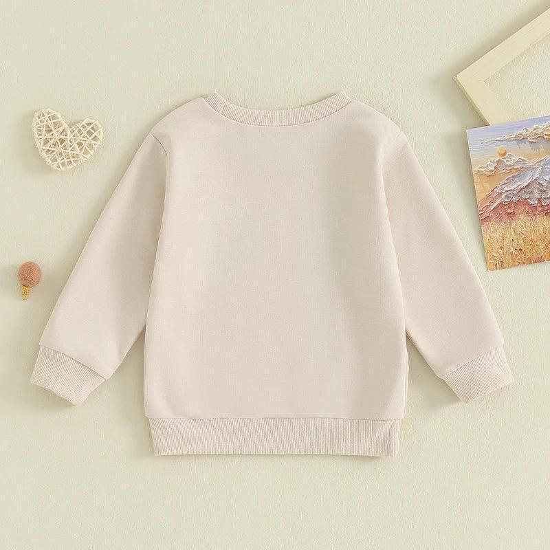 2023-08-22 Lioraitiin 0-5Y Sisters Brother Matching Outfits Toddler Baby Letter Print Long Sleeve Crewneck Sweatshirt Clothes - basil boutique