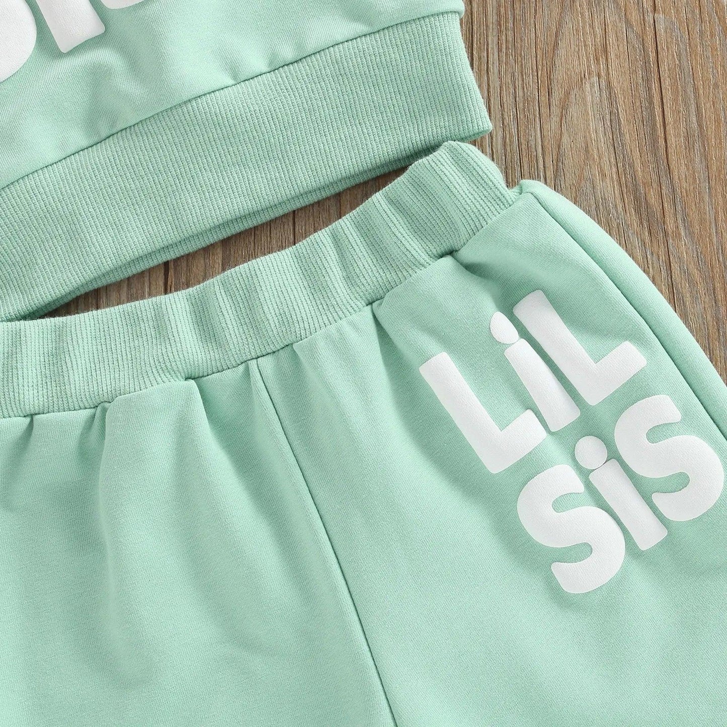 big + little sis long sleeve matching set - basil boutique