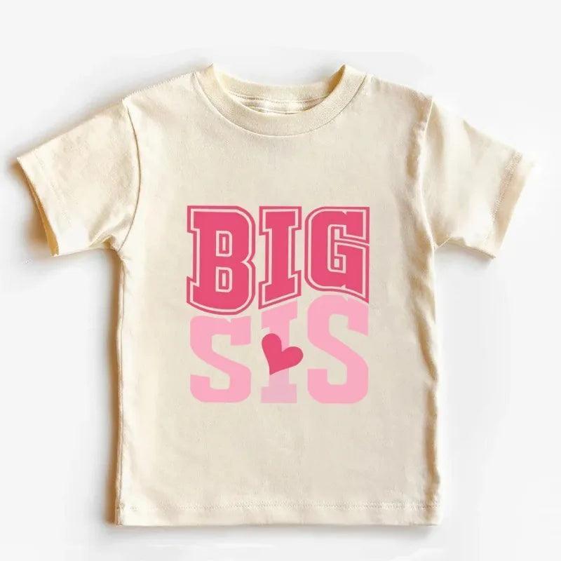 big + little sis retro heart matching set - basil boutique