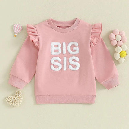 big + little sis ruffle matching set - basil boutique