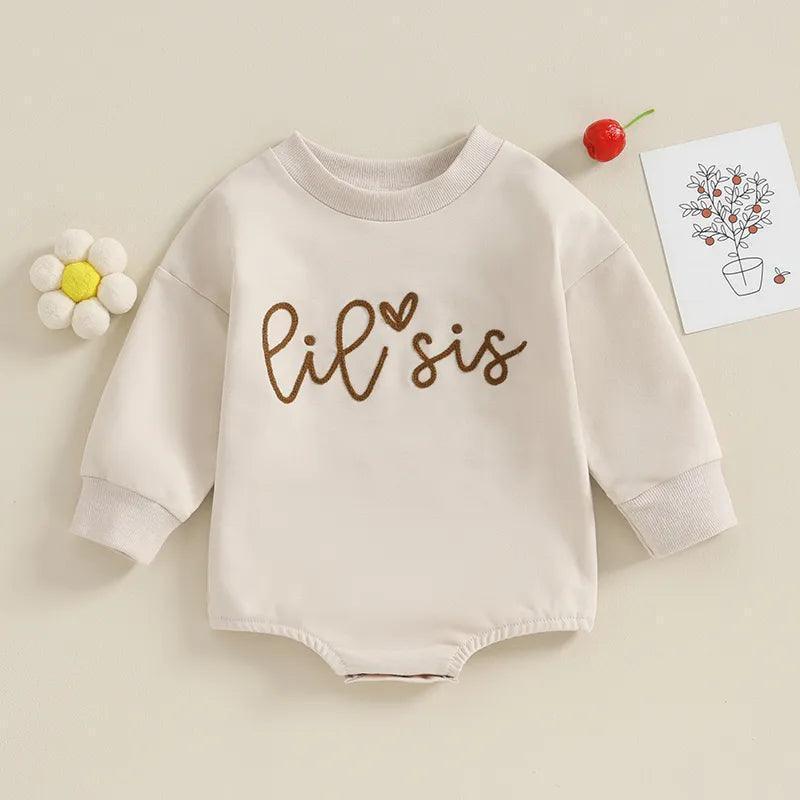 big + little sis script matching set - basil boutique