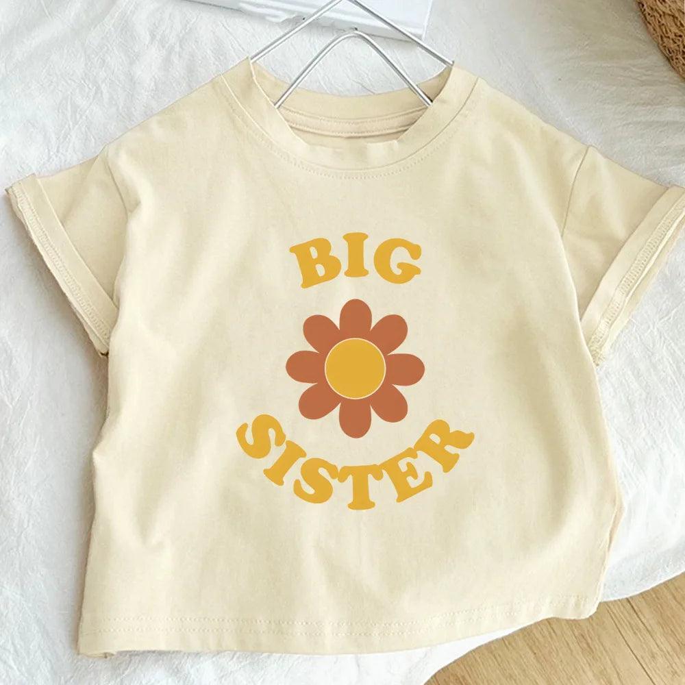 big + little sister flower power matching set - basil boutique