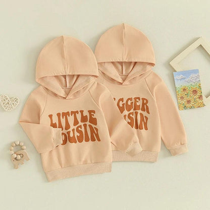 bigger + little cousin hoodies - basil boutique