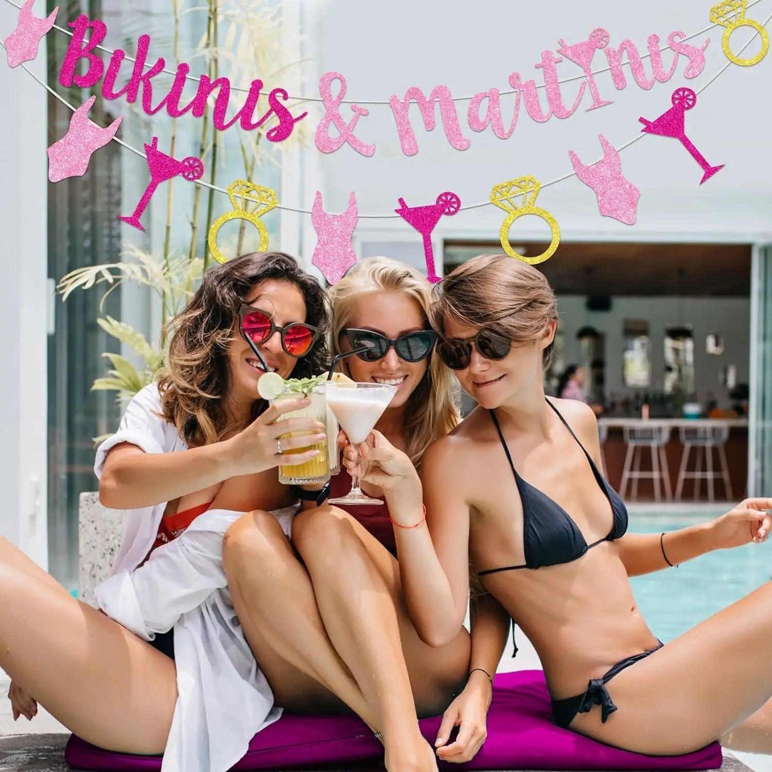 bikinis + martinis banner - basil boutique