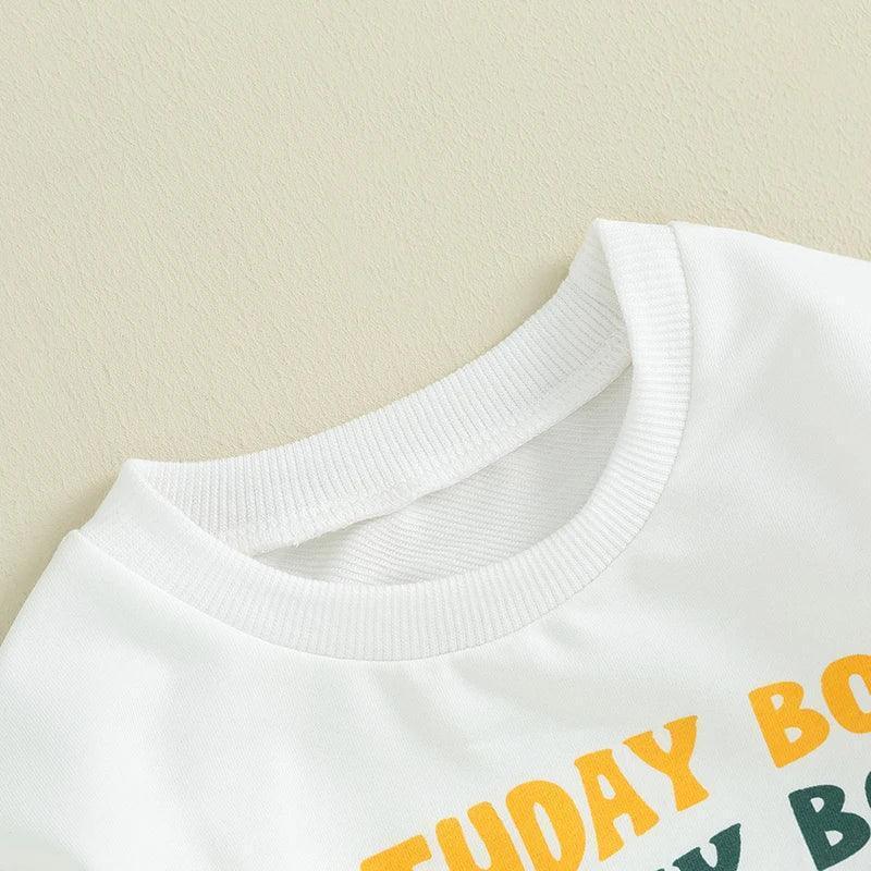 birthday boy + girl kids crew sweatshirt - basil boutique