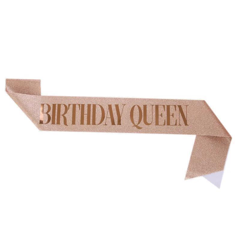 birthday girl + queen sashes - basil boutique