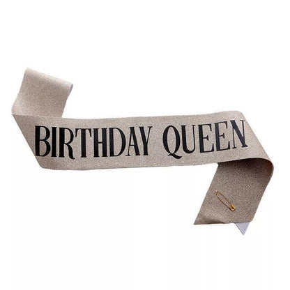 birthday girl + queen sashes - basil boutique