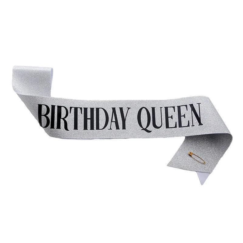 birthday girl + queen sashes - basil boutique