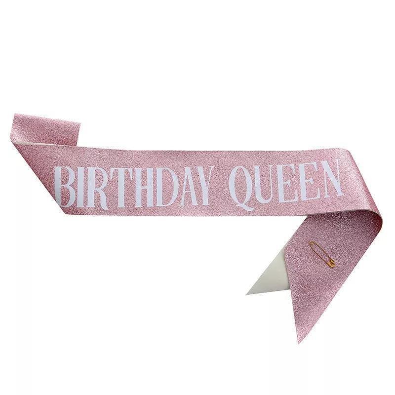 birthday girl + queen sashes - basil boutique