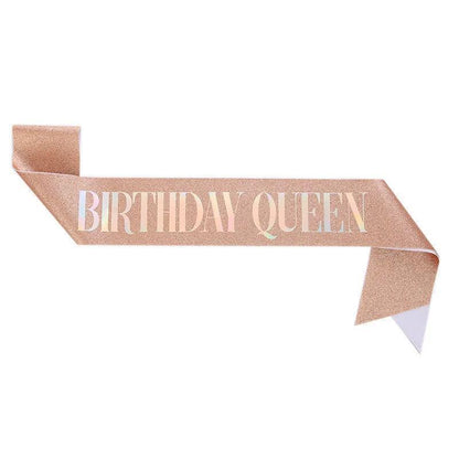 birthday girl + queen sashes - basil boutique