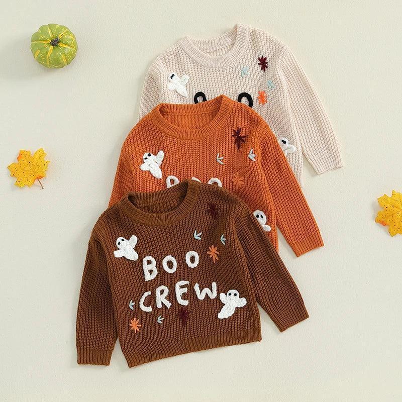 boo crew knit kids crew sweaters - basil boutique