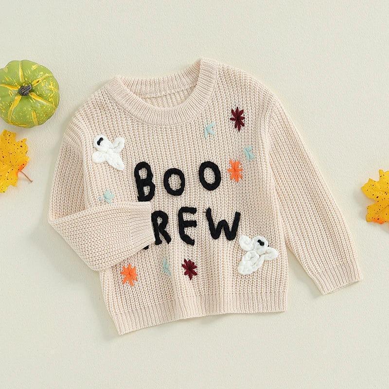 boo crew knit kids crew sweaters - basil boutique