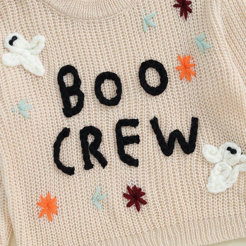 boo crew knit kids crew sweaters - basil boutique