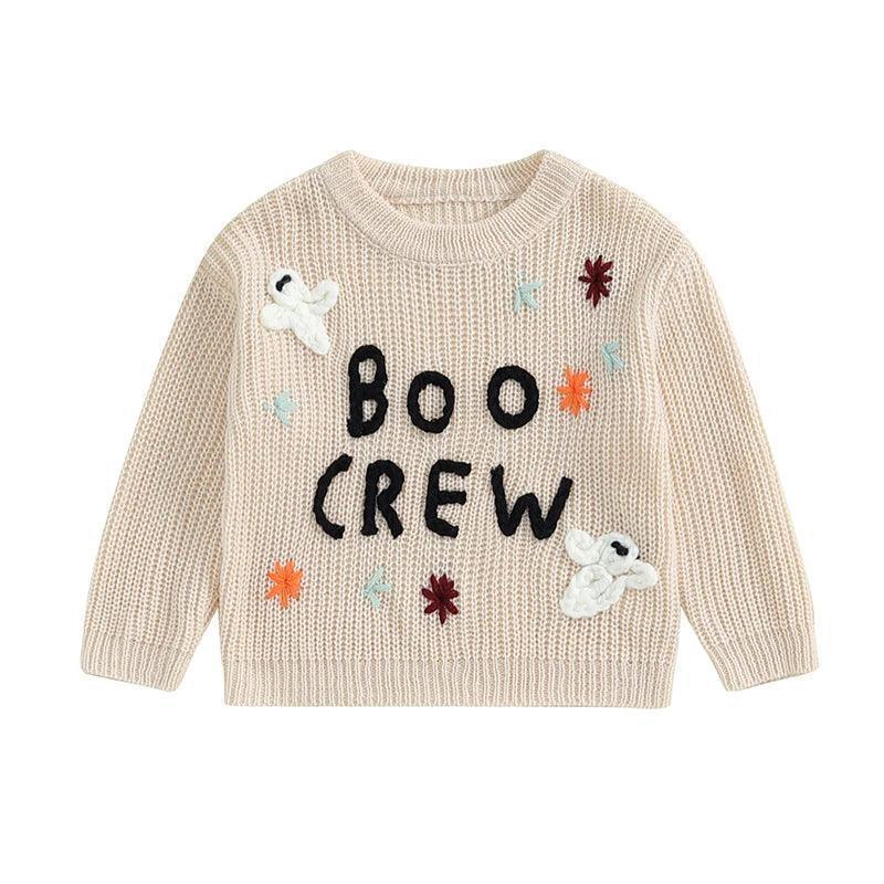 boo crew knit kids crew sweaters - basil boutique