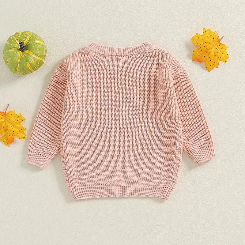 boo knit kids crew sweater - basil boutique