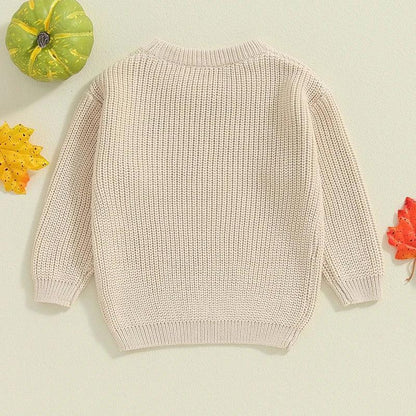 boo-tiful knit kids crew sweatshirts - basil boutique