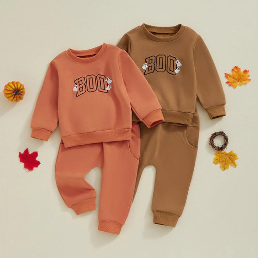 boo vintage kids outfit - basil boutique