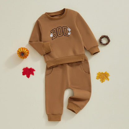 boo vintage kids outfit - basil boutique