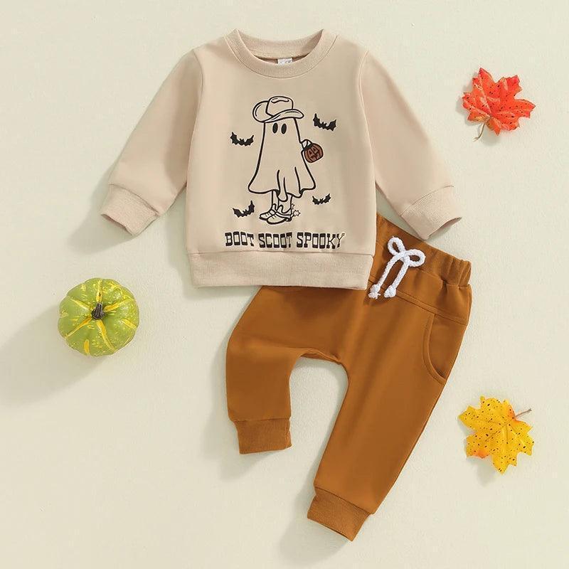 boot skoot spooky kids outfit - basil boutique