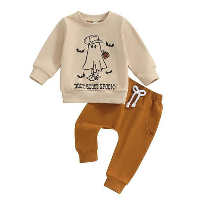 boot skoot spooky kids outfit - basil boutique