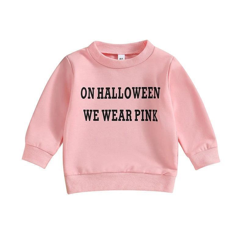 boujee halloween kids crew sweatshirts - basil boutique