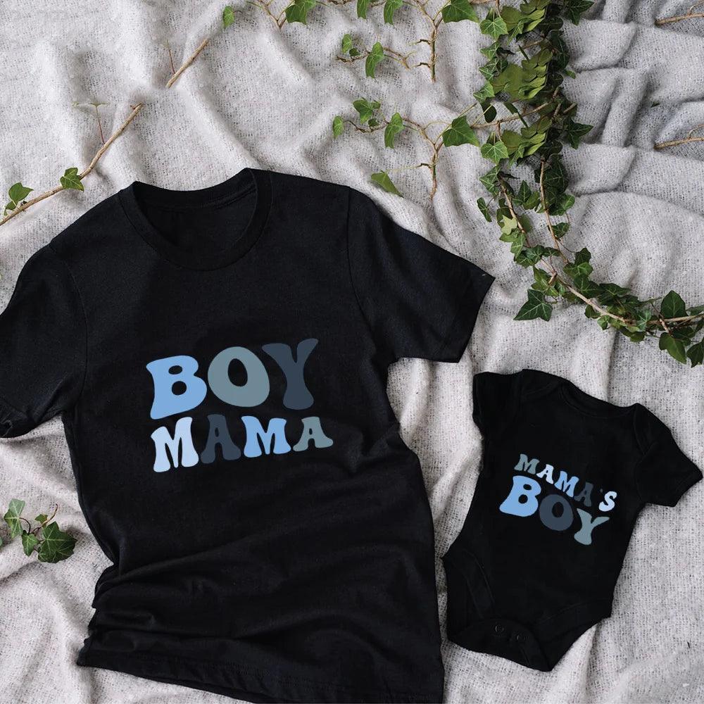 boy mama + mama's boy matching set - basil boutique